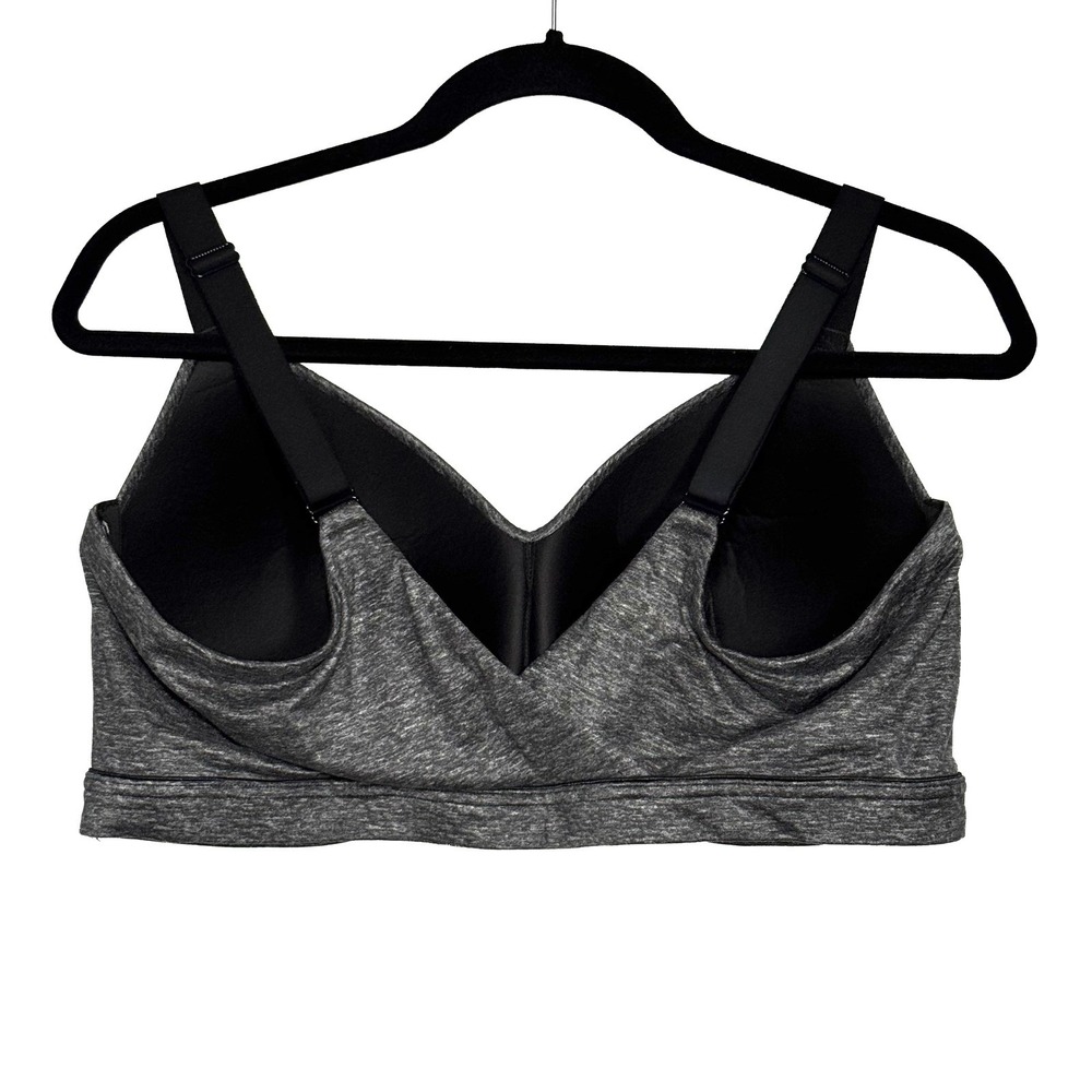 Cacique Lightly Lined Lounge Bra Wireless Pullover Comfort Heather Gray 42DD - Picture 5 of 9